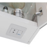 Шкаф зеркальный LEMARK ZENON 120х80 см 3-х дверный, с козырьком-подсветкой, с розеткой, белый глянец LM120ZS-Z