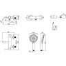 Смеситель LEMARK KALINA LMF-2122S-BRRG для ванны